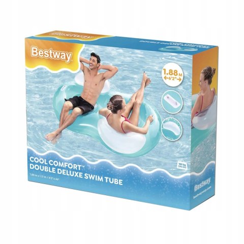 Bestway Bestway Podwójny fotel materac 188x117 43009 Bestway Bestway Podwójny fotel materac 188x117 43009