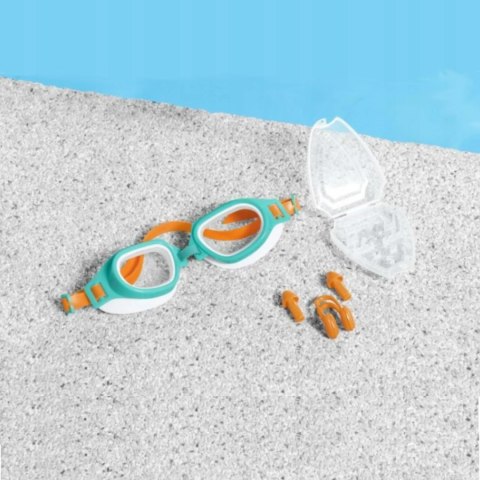Bestway Bestway Zestaw do pływania okulary zatyczki dla dzieci 7+ 26034 Bestway Bestway Zestaw do pływania okulary zatyczki dla dzieci 7+ 26034