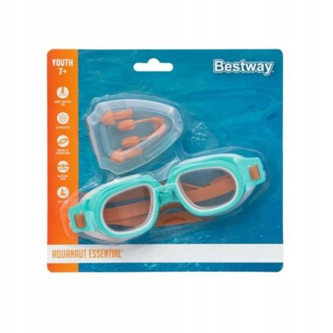 Bestway Bestway Zestaw do pływania okulary zatyczki dla dzieci 7+ 26034 Bestway Bestway Zestaw do pływania okulary zatyczki dla dzieci 7+ 26034