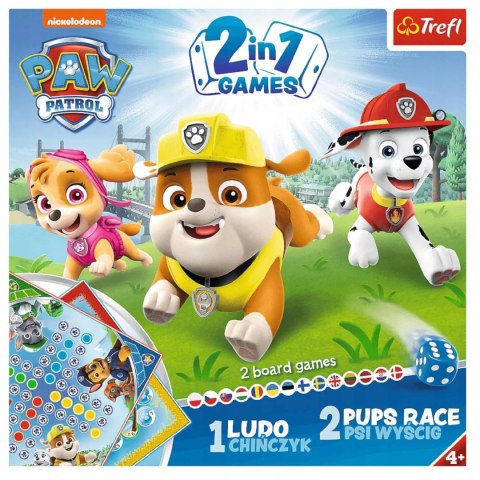 Trefl Gra Psi Patrol 2w1 Chińczyk Psi Wyścig Trefl 01896