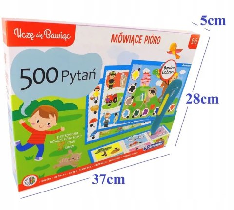 Clementoni Gra edukacyjna Mówiące pióro 500 pytań Clementoni