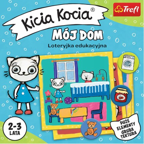 Trefl Gra planszowa Kicia Kocia mój dom dla maluchów Trefl 02055 Trefl Gra planszowa Kicia Kocia mój dom dla maluchów Trefl 02055