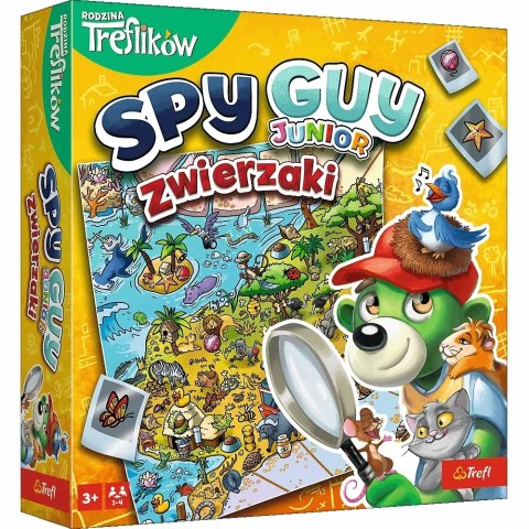 Trefl Gra planszowa Spy Guy Junior zwierzaki Rodzina Treflików Trefl 02595