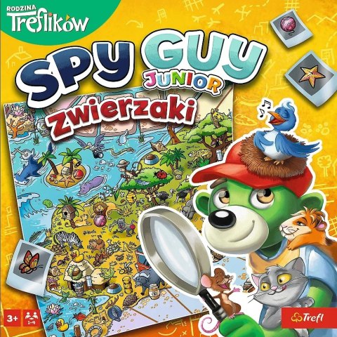 Trefl Gra planszowa Spy Guy Junior zwierzaki Rodzina Treflików Trefl 02595