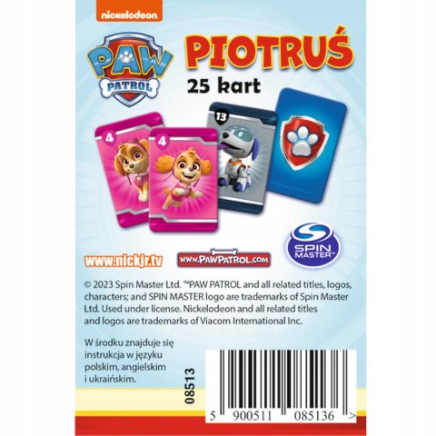 Trefl Karty Piotruś Paw Patrol Psi patrol Trefl 08513 Trefl Karty Piotruś Paw Patrol Psi patrol Trefl 08513