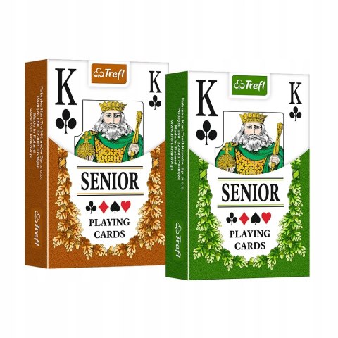 Trefl Karty Karty do gry 55 listków Karty Classic Senior 55 Trefl K14917 Trefl Karty Karty do gry 55 listków Karty Classic Senior 55 Trefl K14917