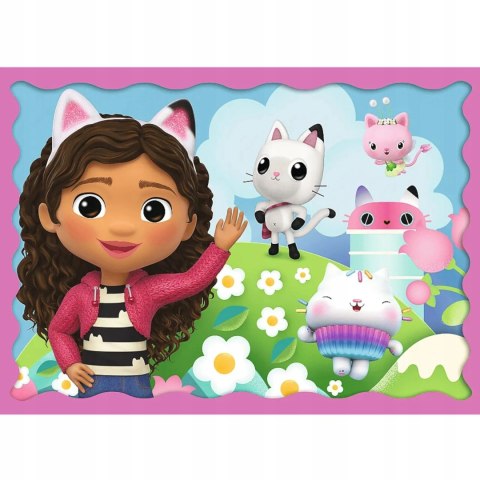 Trefl Koci domek Gabi puzzle Gabi Kotki 4w1 4+ Trefl 34620