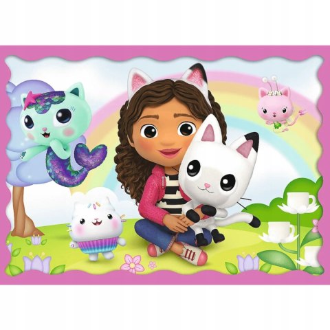 Trefl Koci domek Gabi puzzle Gabi Kotki 4w1 4+ Trefl 34620