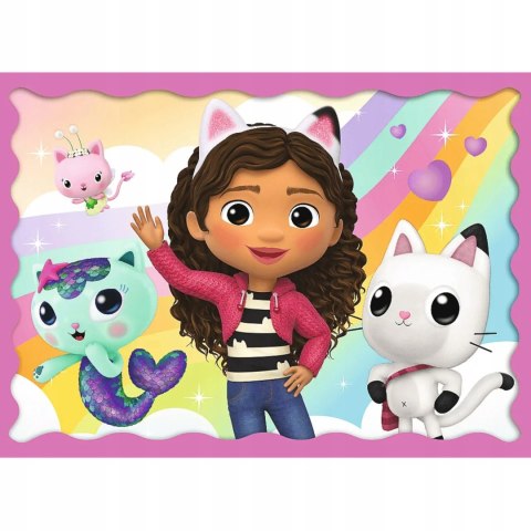 Trefl Koci domek Gabi puzzle Gabi Kotki 4w1 4+ Trefl 34620