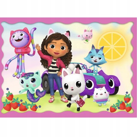 Trefl Koci domek Gabi puzzle Gabi Kotki 4w1 4+ Trefl 34620