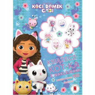 Trefl Książecz-kot-ka z naklejkami kolorowanka Koci domek Gabi Trefl KS97238