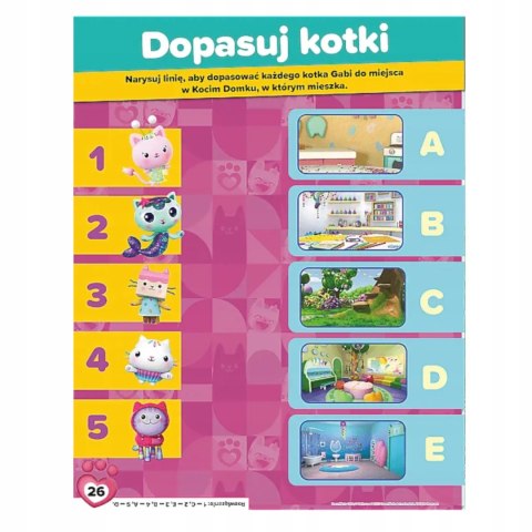 Trefl Książeczka Koci Domek Gabi 300 naklejek Trefl KS79760
