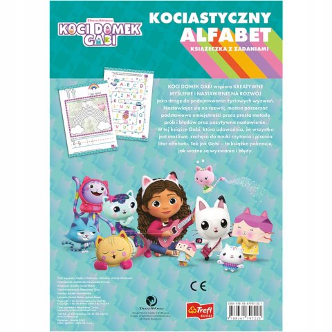 Trefl Książeczka Kociastyczny alfabet nauka pisania Koci Domek Gabi Trefl KS97221