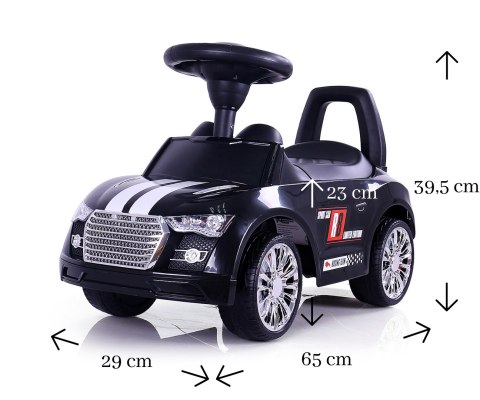 Milly Mally Pojazd Racer Black