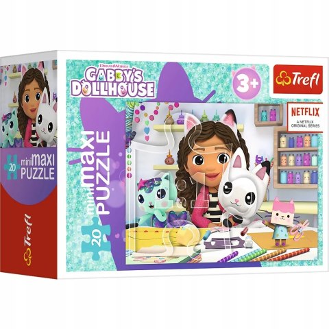 Trefl Puzzle 20 MiniMaxi Koci Domek Gabi 20 elementów 3+ Trefl 21156 Trefl Puzzle 20 MiniMaxi Koci Domek Gabi 20 elementów 3+ Trefl 21156