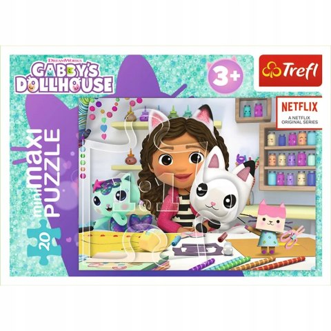 Trefl Puzzle 20 MiniMaxi Koci Domek Gabi 20 elementów 3+ Trefl 21156 Trefl Puzzle 20 MiniMaxi Koci Domek Gabi 20 elementów 3+ Trefl 21156