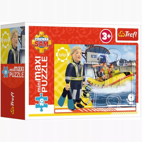 Trefl Puzzle 20 miniMAXI Strażak Sam 20 elementów bohaterski Sam 3+ Trefl 21114 Trefl Puzzle 20 miniMAXI Strażak Sam 20 elementów bohaterski Sam 3+ Trefl 21114