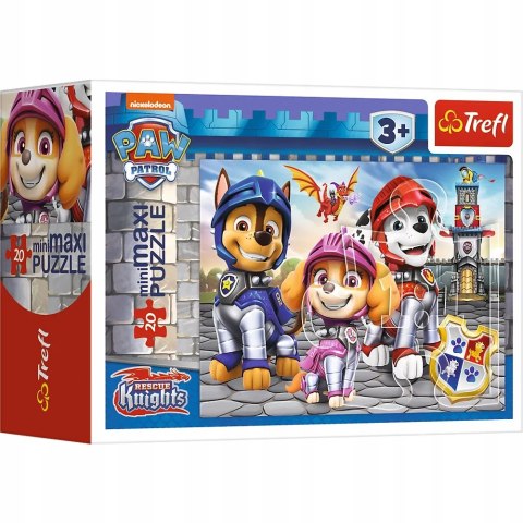 Trefl Puzzle 20 miniMAXI psi patrol rycerze 20 elementów 3+ Trefl 21146 Trefl Puzzle 20 miniMAXI psi patrol rycerze 20 elementów 3+ Trefl 21146