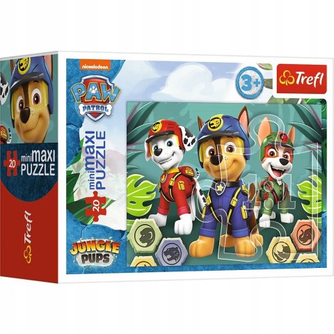 Trefl Puzzle 20 miniMAXI psi patrol w lesie 20 elementów 3+ Trefl 21145 Trefl Puzzle 20 miniMAXI psi patrol w lesie 20 elementów 3+ Trefl 21145