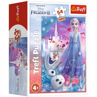 Trefl Puzzle 54 mini Frozen Kraina Lodu Elsa i Olaf 54 elementy Trefl 19640