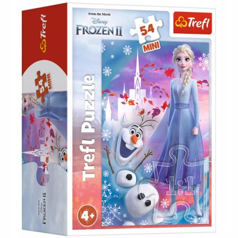Trefl Puzzle 54 mini Frozen Kraina Lodu Elsa i Olaf 54 elementy Trefl 19640 Trefl Puzzle 54 mini Frozen Kraina Lodu Elsa i Olaf 54 elementy Trefl 19640
