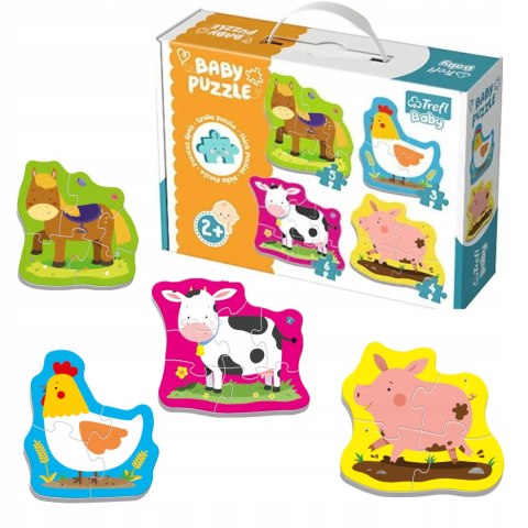 Trefl Puzzle Baby zwierzęta na wsi Trefl 36070 Trefl Puzzle Baby zwierzęta na wsi Trefl 36070