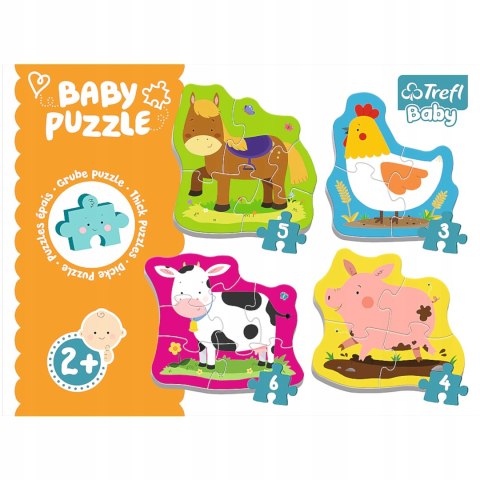 Trefl Puzzle Baby zwierzęta na wsi Trefl 36070 Trefl Puzzle Baby zwierzęta na wsi Trefl 36070