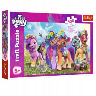 Trefl Puzzle My Little Pony 100 elementów Zabawne Kucyki Trefl 16463