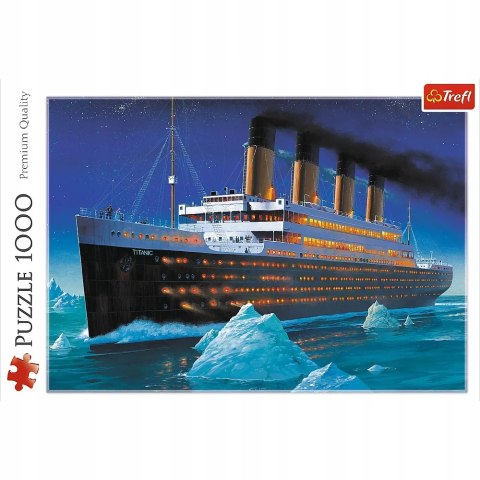 Trefl Puzzle widok statek Titanic 1000 elementów Trefl 10080 Trefl Puzzle widok statek Titanic 1000 elementów Trefl 10080