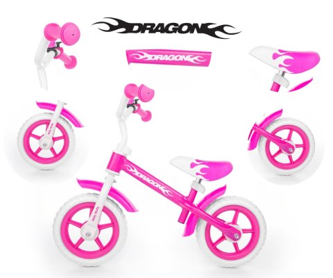 Milly Mally Rowerek Biegowy Dragon Pink