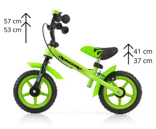 Milly Mally Rowerek biegowy Dragon z hamulcem green