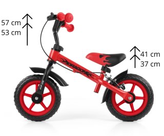 Milly Mally Rowerek biegowy Dragon z hamulcem red