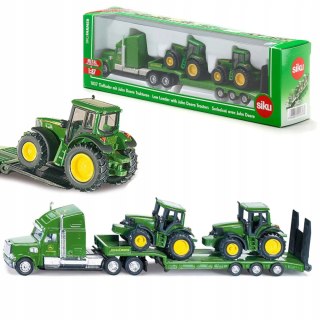 Siku Siku Farmer - Ciężarówka z naczepą + 2 traktory metal model 1:87 S1837