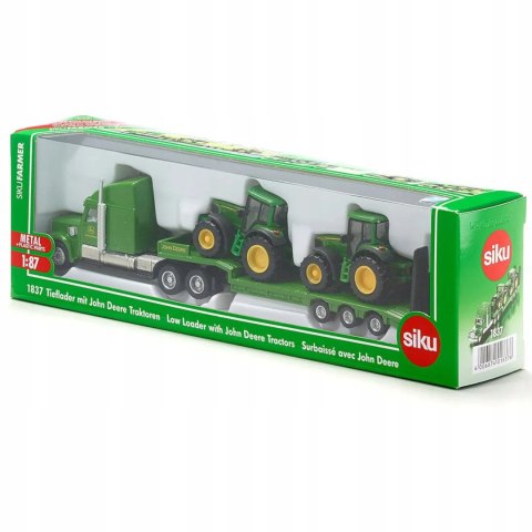 Siku Siku Farmer - Ciężarówka z naczepą + 2 traktory metal model 1:87 S1837