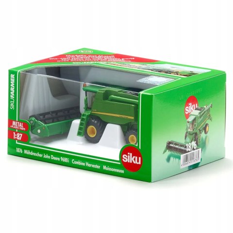 Siku Siku Farmer Kombajn John Deere 9680i metal model 1:87 S1876 Siku Siku Farmer Kombajn John Deere 9680i metal model 1:87 S1876