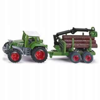 Siku Siku Farmer Traktor z leśną przyczepą metal model S1645