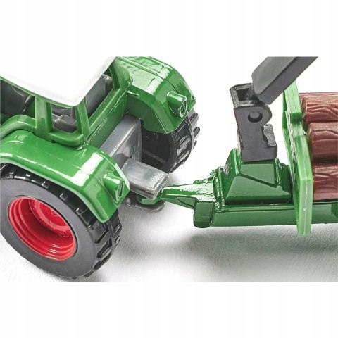 Siku Siku Farmer Traktor z leśną przyczepą metal model S1645