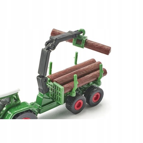 Siku Siku Farmer Traktor z leśną przyczepą metal model S1645