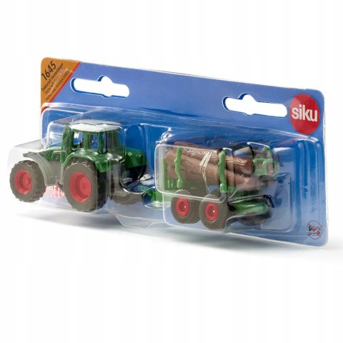 Siku Siku Farmer Traktor z leśną przyczepą metal model S1645