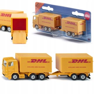 Siku Siku ciężarówka przyczepą DHL kurier model metal skala S1694