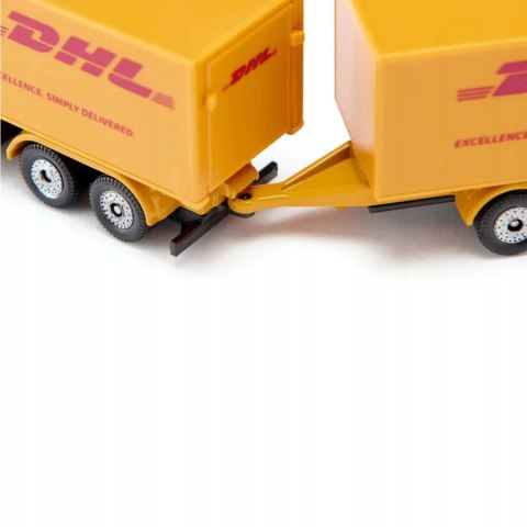 Siku Siku ciężarówka przyczepą DHL kurier model metal skala S1694 Siku Siku ciężarówka przyczepą DHL kurier model metal skala S1694