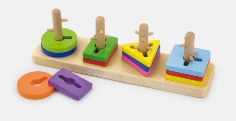 Viga Viga 50968 Klocki z sorterem kształtów - puzzle Viga Viga 50968 Klocki z sorterem kształtów - puzzle