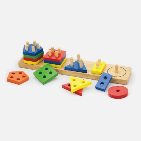 Viga Viga 58558 Klocki z sorterem kształtów - figury geometryczne Viga Viga 58558 Klocki z sorterem kształtów - figury geometryczne