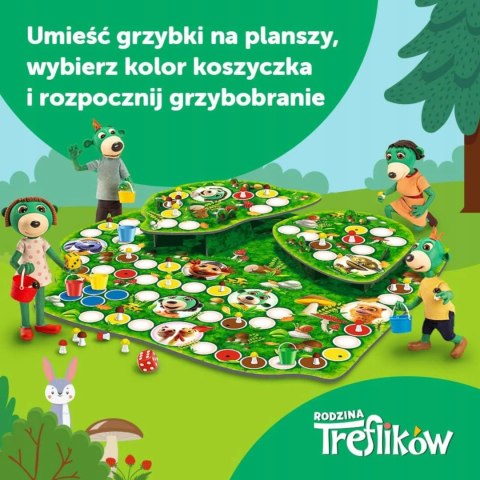 Trefl Gra planszowa rodzinna Grzybobranie Rodzina Treflików Trefl 02035 Trefl Gra planszowa rodzinna Grzybobranie Rodzina Treflików Trefl 02035