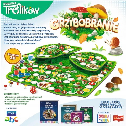 Trefl Gra planszowa rodzinna Grzybobranie Rodzina Treflików Trefl 02035 Trefl Gra planszowa rodzinna Grzybobranie Rodzina Treflików Trefl 02035