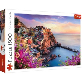 Trefl Puzzle Widok na miasteczko Manarola Włochy 1500 elementów Trefl 26137
