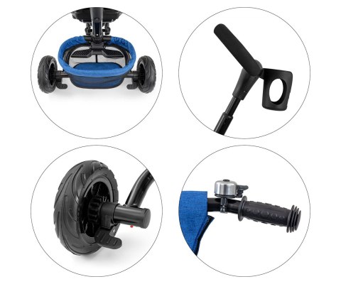 Milly Mally Rowerek Trójkołowy Stanley Rubber Navy-Black Milly Mally Rowerek Trójkołowy Stanley Rubber Navy-Black