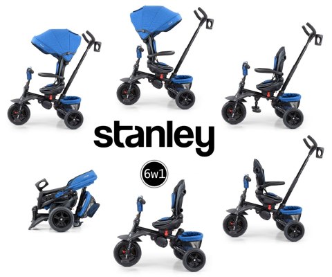 Milly Mally Rowerek Trójkołowy Stanley Rubber Navy-Black Milly Mally Rowerek Trójkołowy Stanley Rubber Navy-Black