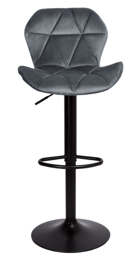 Hoker barowy Gordon Black grafitowy Velvet Hoker barowy Gordon Black grafitowy Velvet