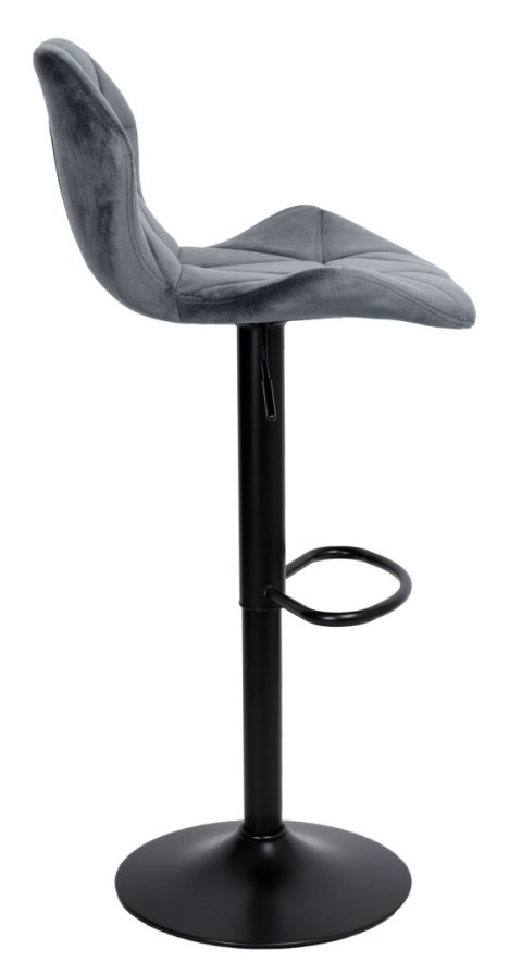 Hoker barowy Gordon Black grafitowy Velvet Hoker barowy Gordon Black grafitowy Velvet